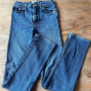 Reformation Liza Straight Leg Jeans – Medium Wash – 24